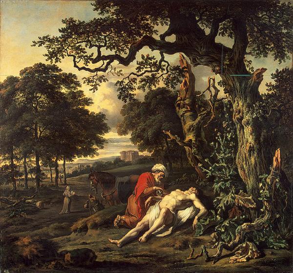 Jan Wijnants Parable of the Good Samaritan France oil painting art